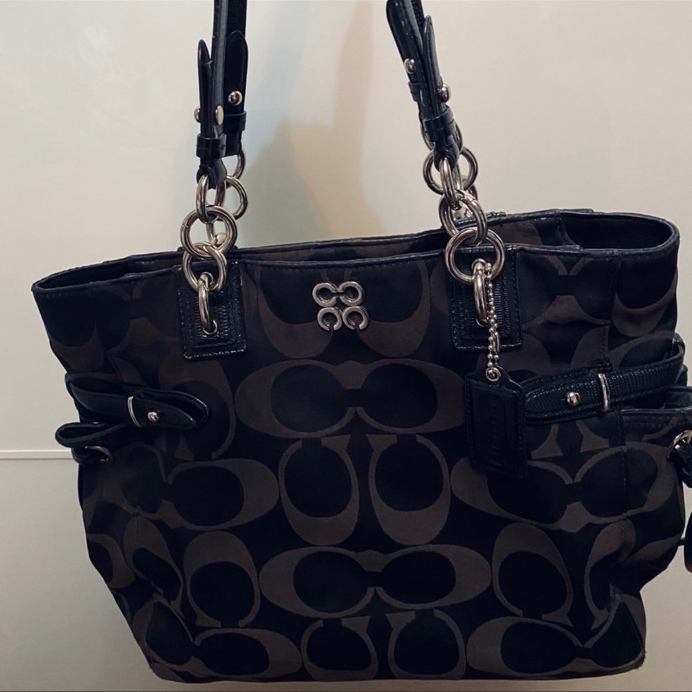 Black coach purse